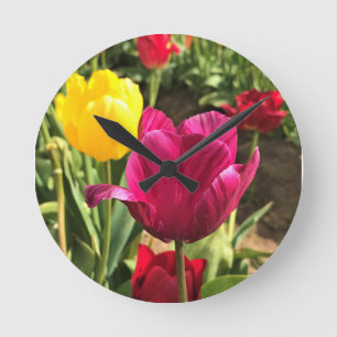 Spring Tulips, Oregon Round Clock