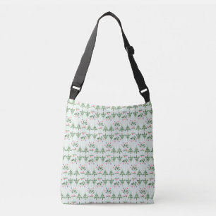 Spring Tulips Rose Floral Garden Crossbody Bag