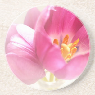 Spring Tulips Sandstone Coaster