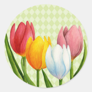 Spring Tulips Sticker
