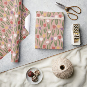Spring Tulips Wrapping Paper