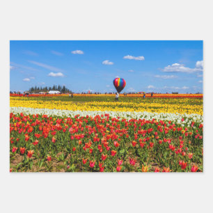 Spring Tulips Wrapping Paper Sheet Set