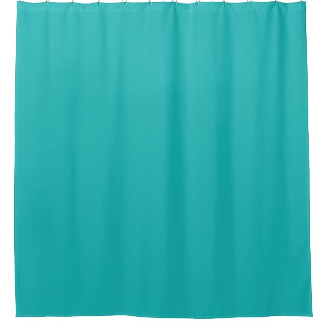 Spring Turquoise Blue  Shower Curtain (Front)