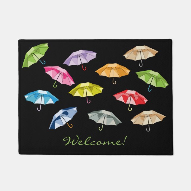 Spring Umbrellas Doormat (Front)