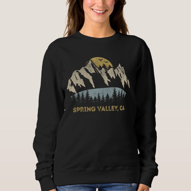 Spring Valley California Mountain Sunset Sunrise C Sweatshirt (Front)
