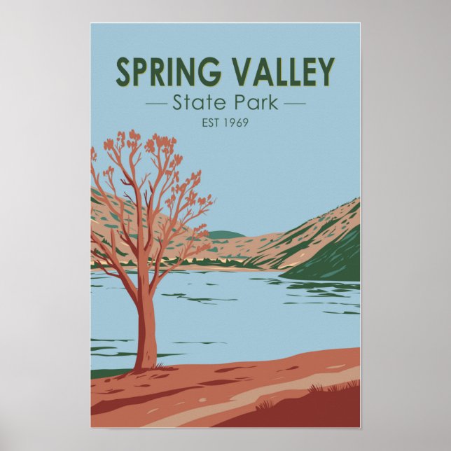 Spring Valley State Park Nevada Vintage  Poster (Front)