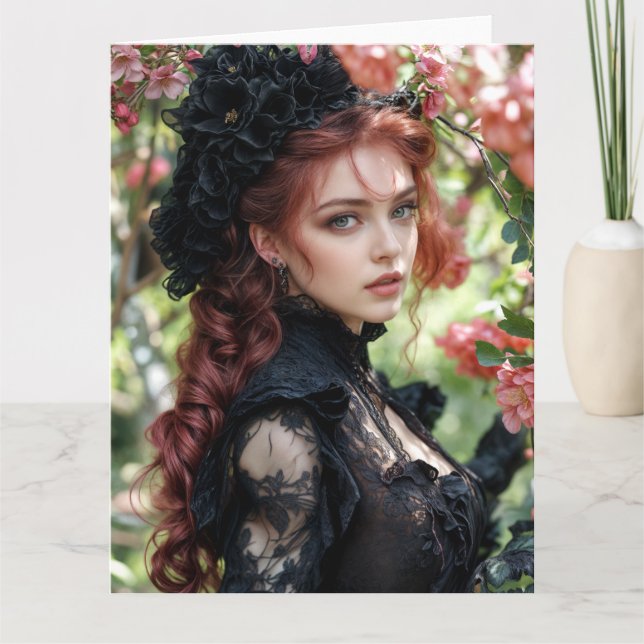 Spring Victorian Goth 2025 Design 6 Card (Front)