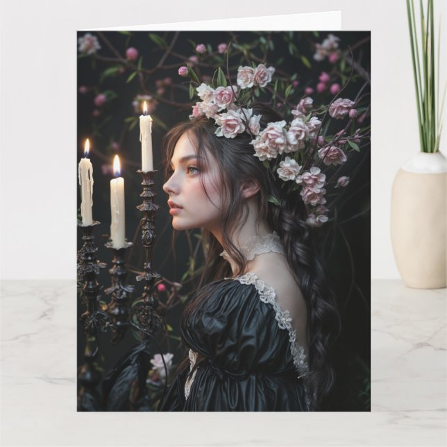 Spring Victorian Goth 2025 Design 9 Card (Front)