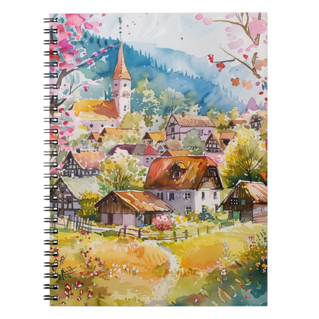 Spring Village Notebook (Front)