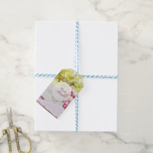 Spring vintage flower loveletter wedding gift tags