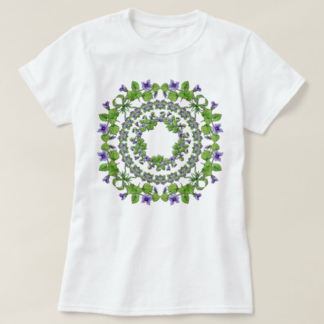 Spring violets is my love ! T-Shirt (Design Front)