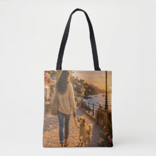 Spring Walk with My Best Friend Tote Bag