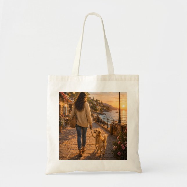 Spring Walk with My Best Friend Tote Bag (Front)