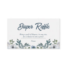 Spring Watercolor Baby Shower Diaper Raffle