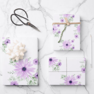 Spring Watercolor Floral Wrapping Paper – Elegant 