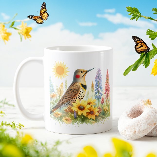 Spring Watercolor Northern Flicker -  Coffee Mug (Creator Uploaded)