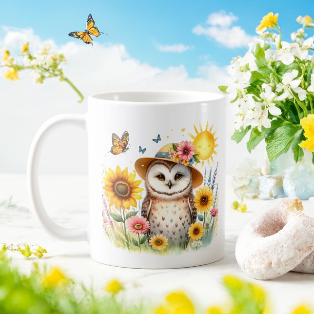Spring Watercolor Owl - Kid Mug (Creator Uploaded)