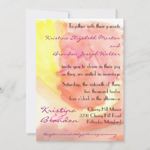 Spring Watercolors Invitation