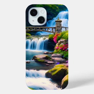 Spring Waterfall 1 iPhone 15 Case