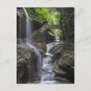 Spring Waterfalls at Watkins Glen Postcard