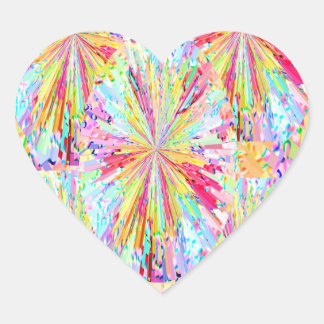 Spring Waves Celebrations Heart Sticker