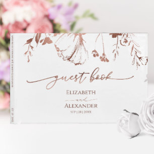 Spring Wedding Guest Book Wildflower