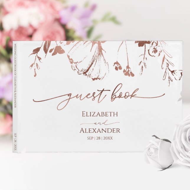 Spring Wedding Guest Book Wildflower (Creator Uploaded)