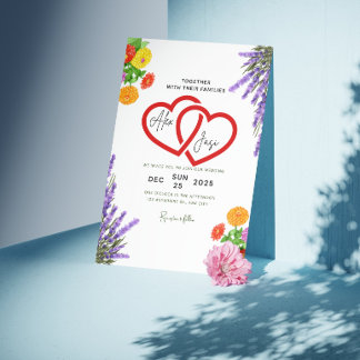 ✨ Spring Wedding Invitation Card 