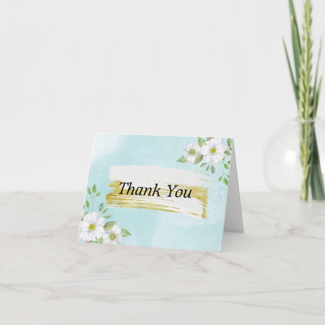 Spring Wedding Thank You Card (Front)