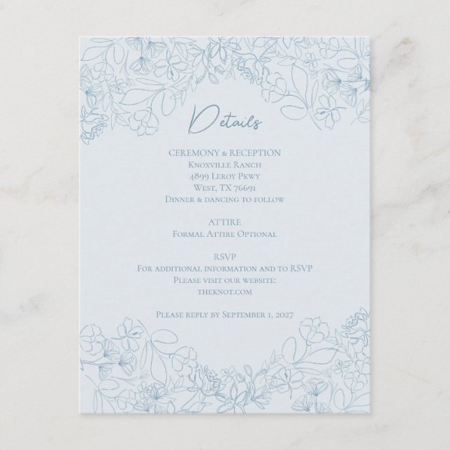 Spring Whimsy Detail Card (Front)