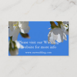 Spring white cherry Blossoms Business Card
