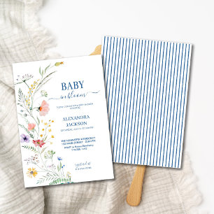 Spring Wildflower Baby in Bloom  Invitation