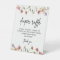 Spring Wildflower Baby Shower Diaper Raffle Sign