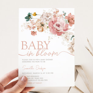 Spring Wildflower Baby Shower Invitation