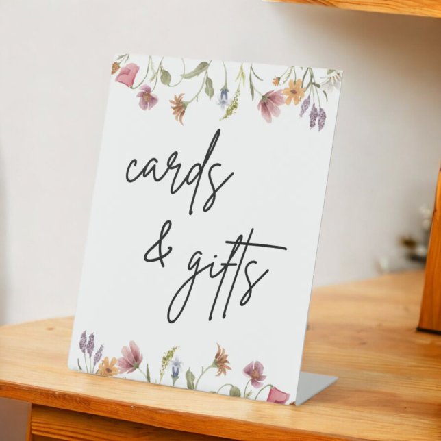 Spring Wildflower Cards and Gifts Table Sign (Creator Uploaded)