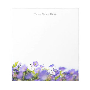 Spring wildflower customisable Notepad