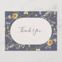 Spring Wildflower | Dusty Purple Wedding Thank You