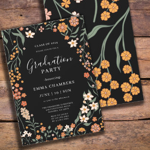 Spring Wildflower Frame Invitation