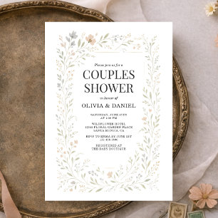 Spring Wildflower Garden Couples Shower Invitation
