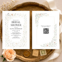 Spring Wildflower Garden QR Code Bridal Shower