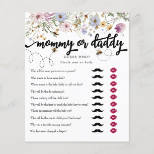 Spring Wildflower Mummy Daddy Bee Shower