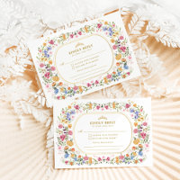 Spring Wildflower Quinceanera Mis Quince Anos RSVP