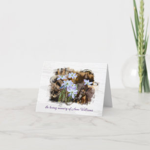 Spring Wildflower Sympathy Thank You Card