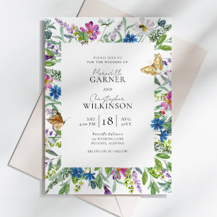 Spring Wildflower Wedding Invitation