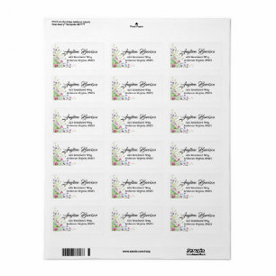 Spring Wildflowers Address Labels/Address Labels