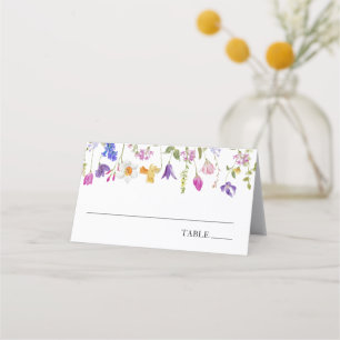 Spring Wildflowers Baby Name Place Cards
