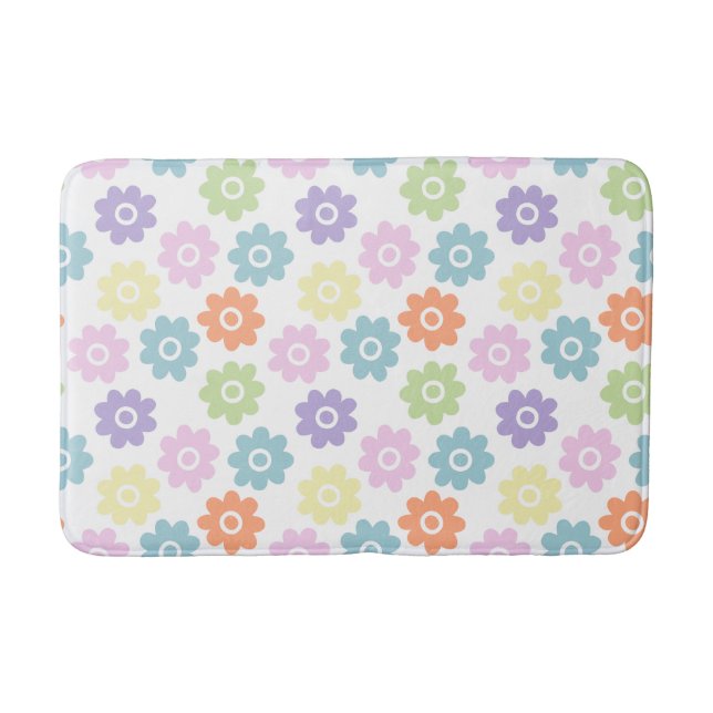 Spring Wildflowers Bath Mat (Front)