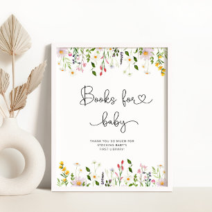 Spring wildflowers Books for baby Poster