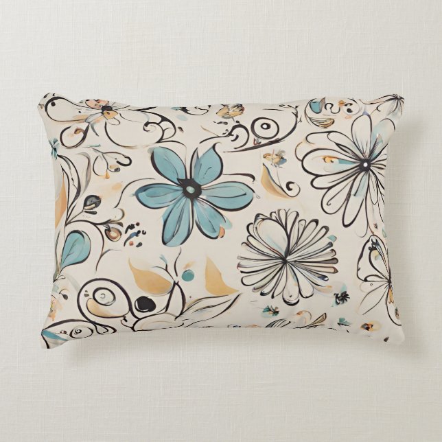 Spring Wildflowers  Decorative Cushion (Front)