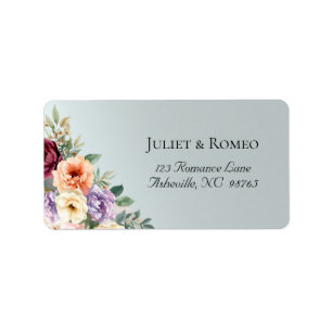 Spring Wildflowers Return Address Label